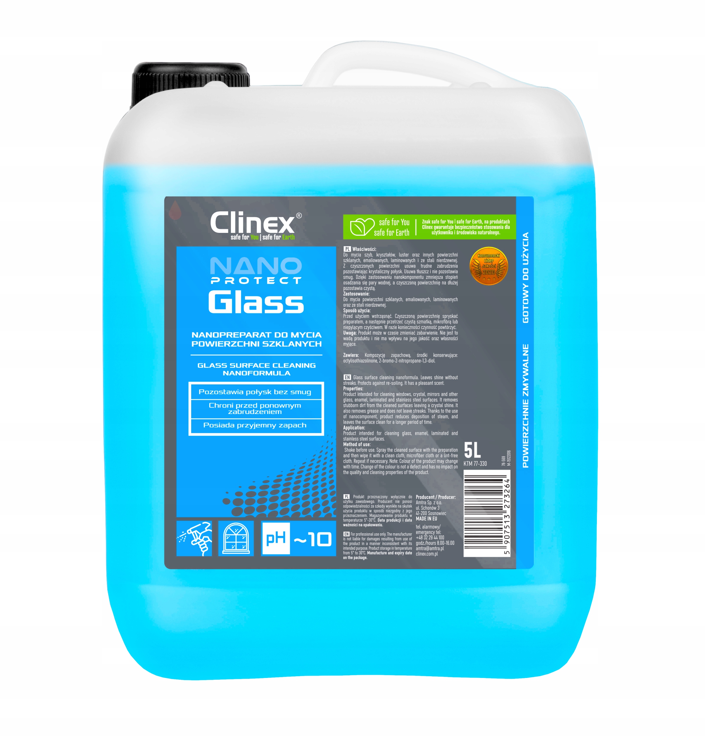 

Clinex Nano Protect Glass 5L Płyn do szyb!