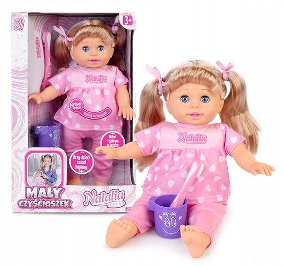 

Lalka Natalia Mały Czyścioszek myje ząbki 33 cm