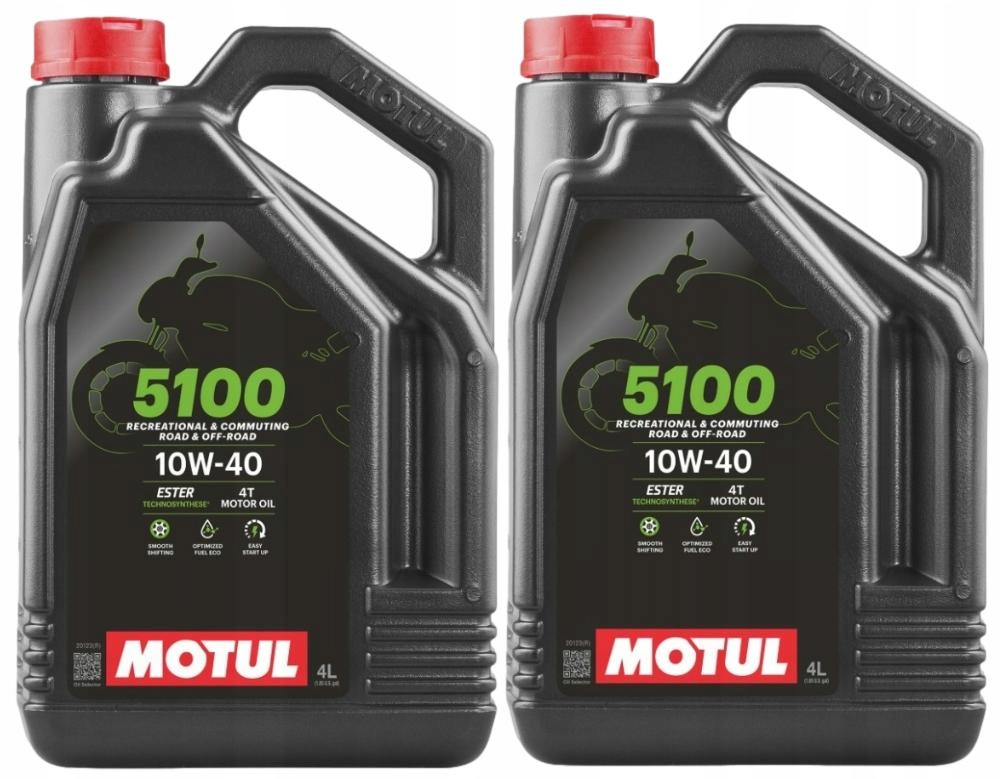 2 X Olej Motul 10W40 5100 4T Ester 4L
