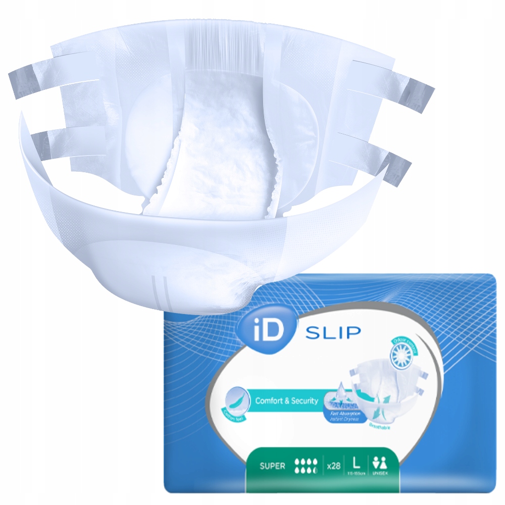 

Pieluchy dla Dorosłych iD Slip 7,5K 28 szt. r.L