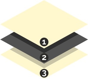 Roleta Podgumowana Zaciemniająca 98x230 cm Wzór gładki