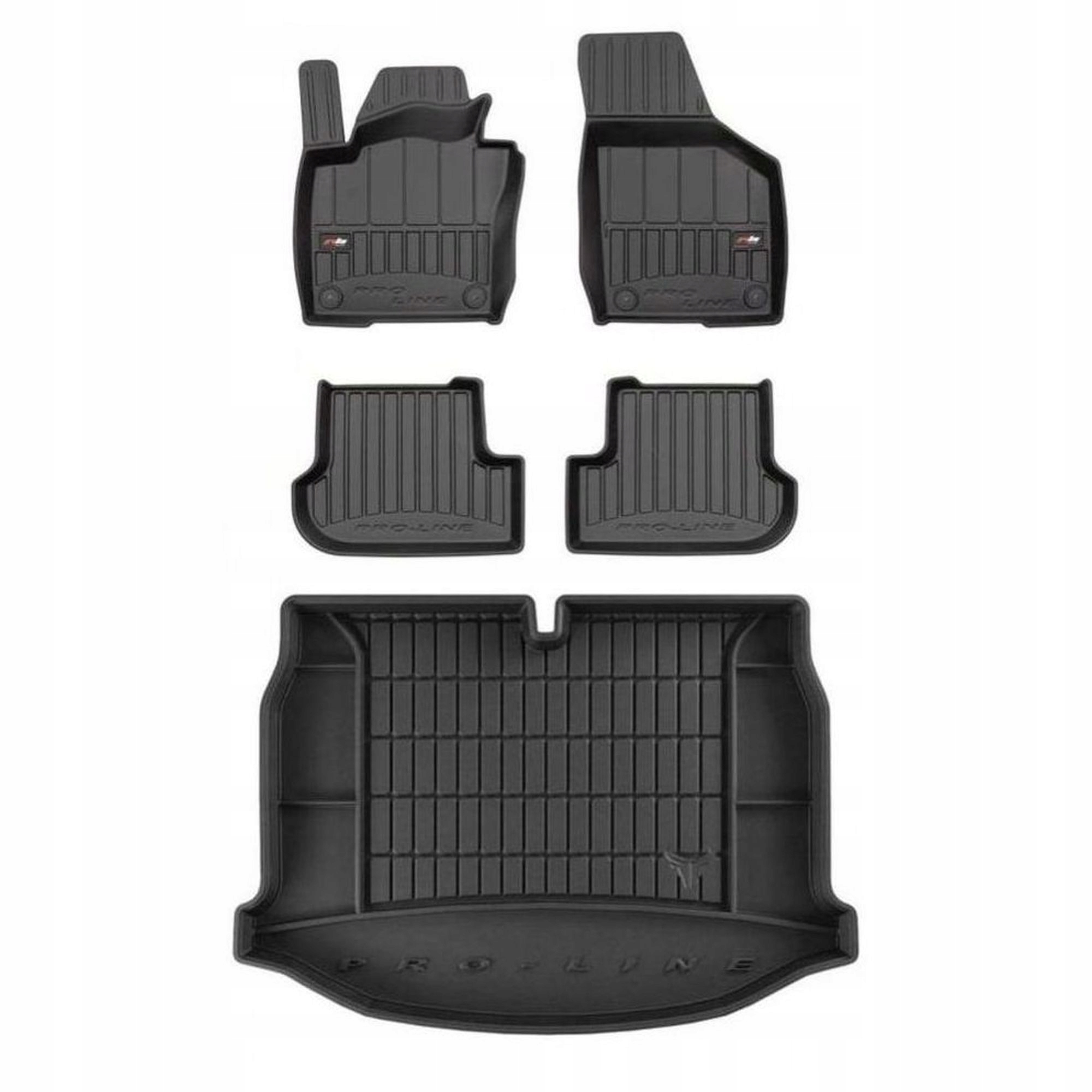 3D gumová sada koberců a rohožek Volkswagen Beetle 2011-2019 Hatchback, bez
