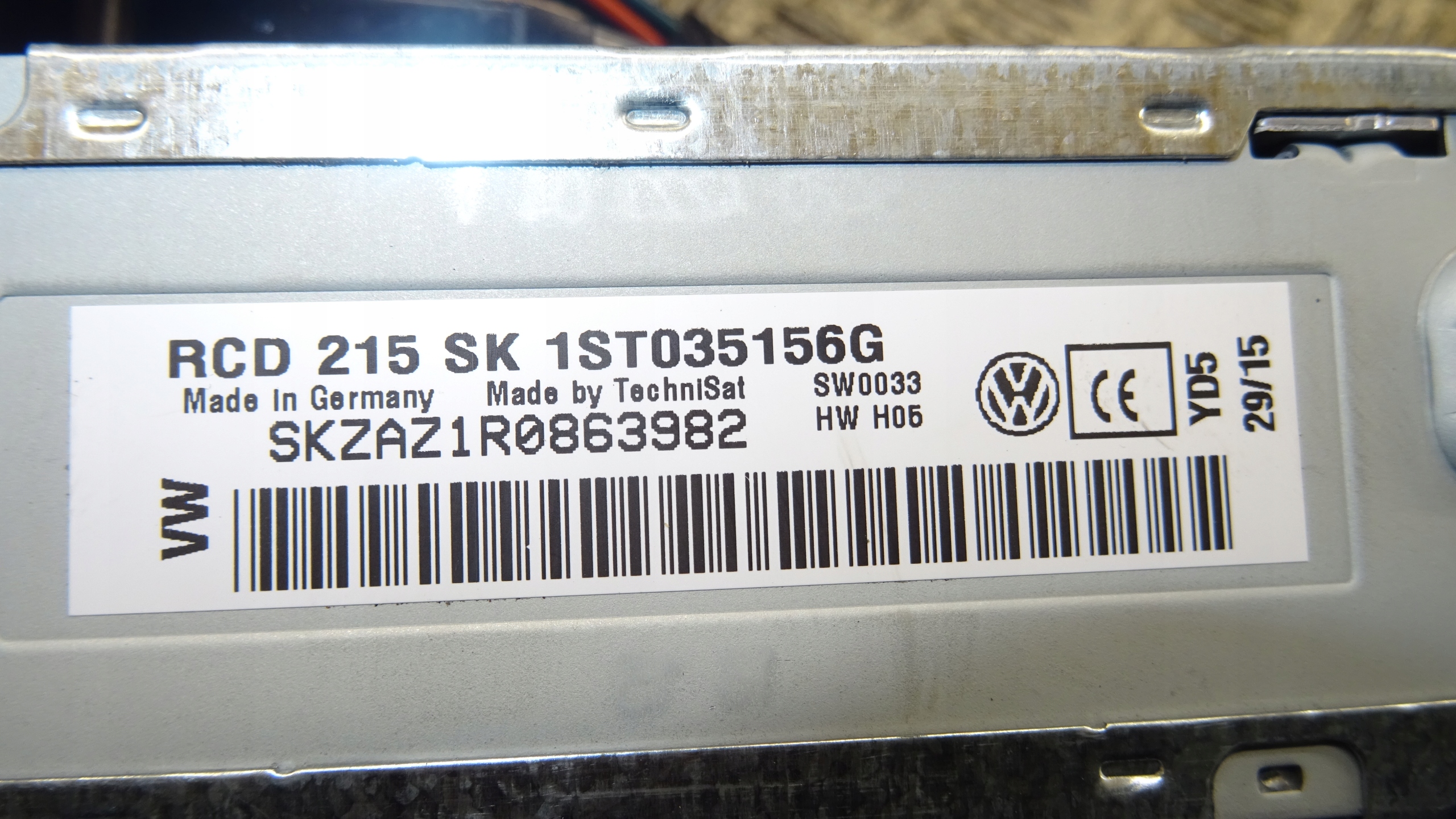 RADIO Unite commande clima Skoda OE 1ST035156G NR M842