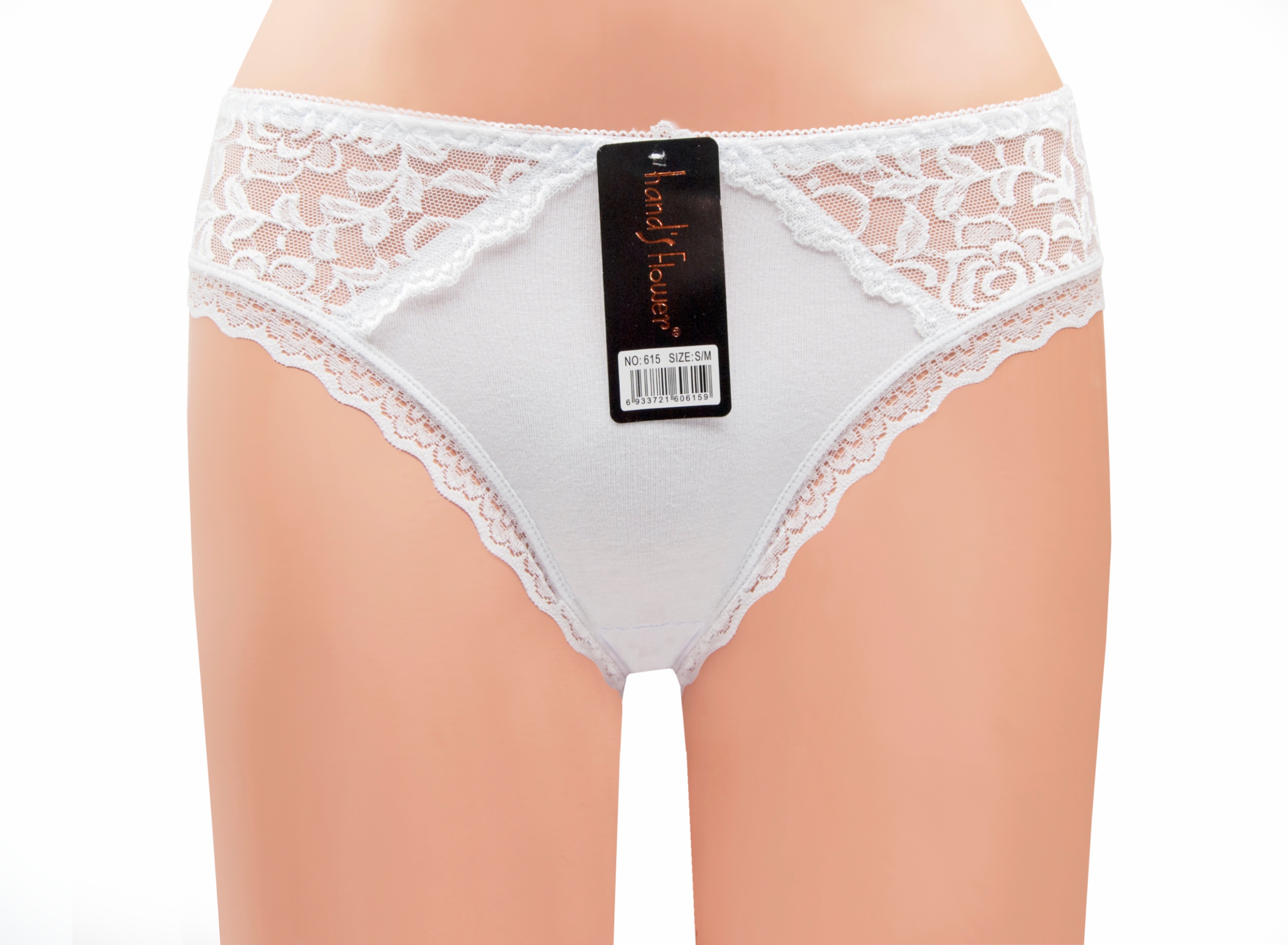 

Majtki komfortowe bawełniane z koronką S/m