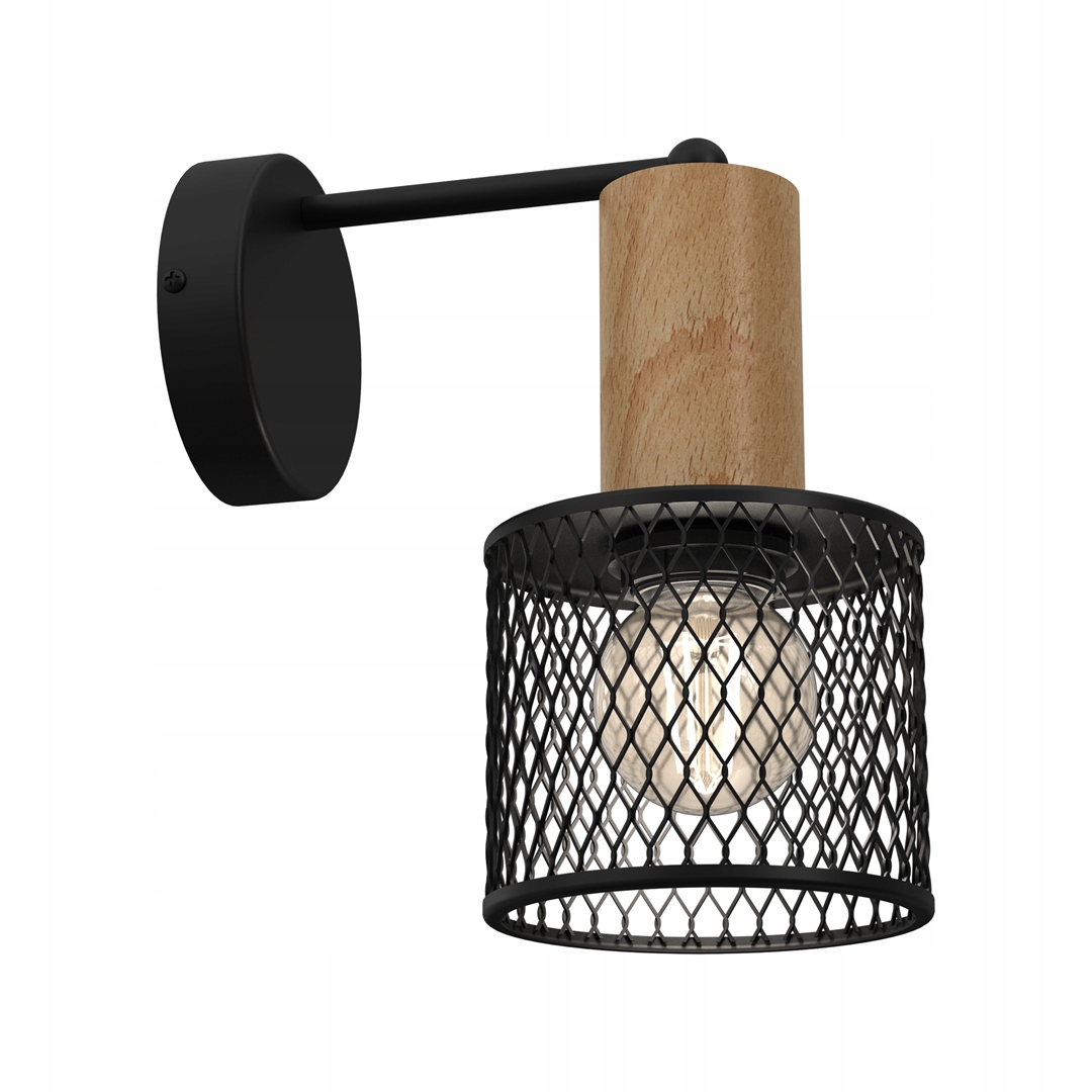 Nástěnná lampa kovovo-dřevěná 1xE27 Eko Light