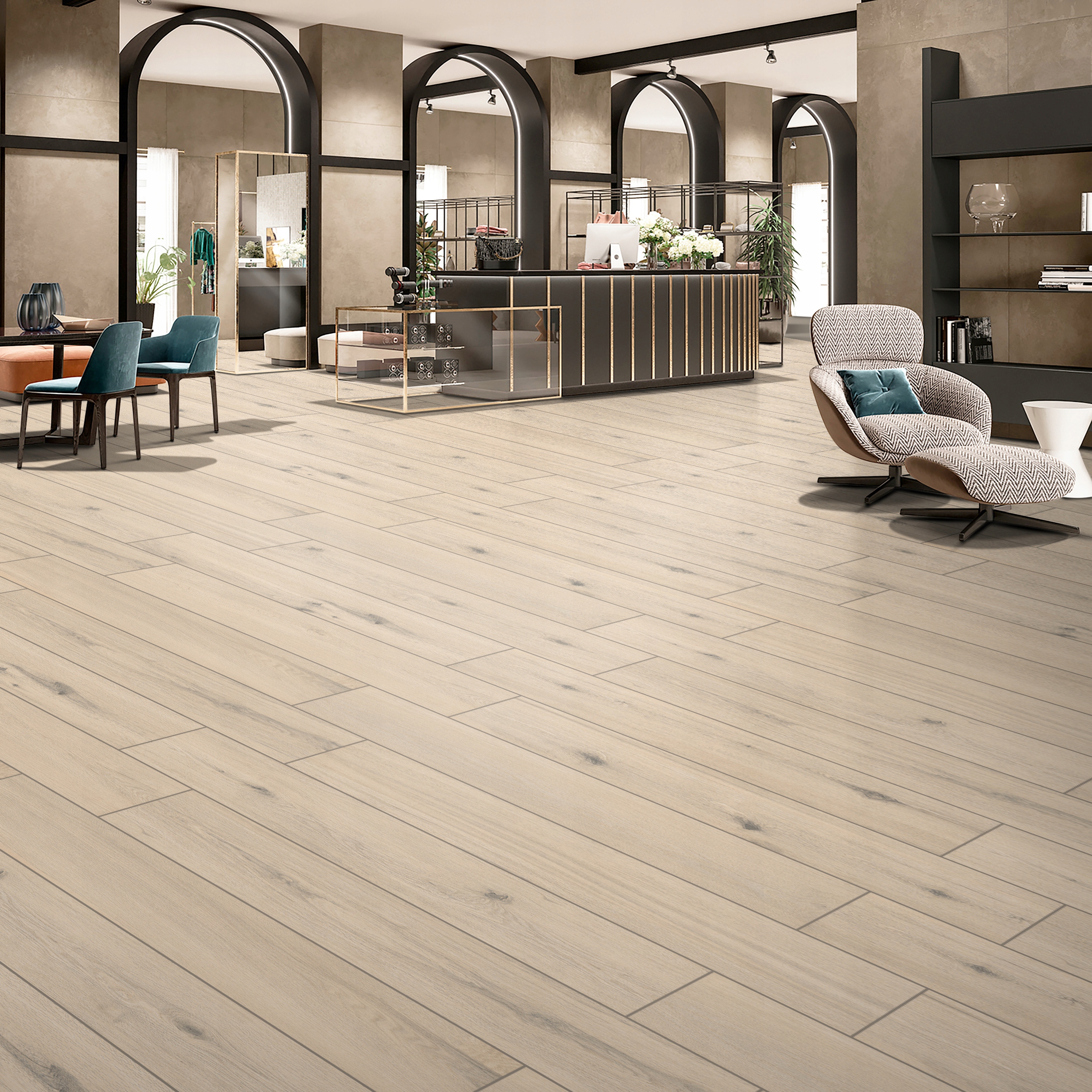 PŁYTKI DREWNOPODOBNE GRES PANELE NA PODŁOGĘ LEMA MARFIL 20X120 CARVING Typ gres