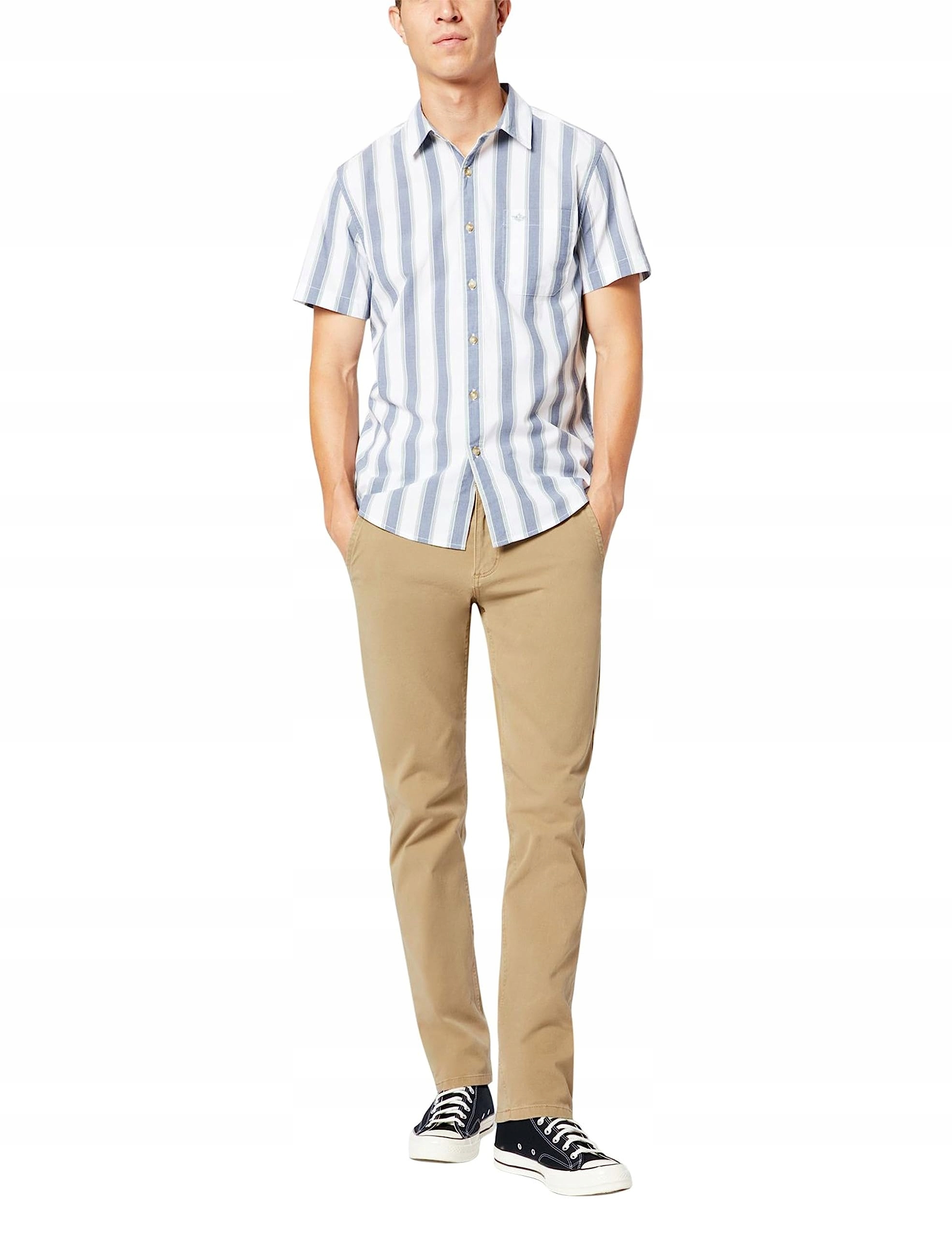 Pánské kalhoty Dockers Skinny Smart 360 Flex, velikost 33W/34L, khaki