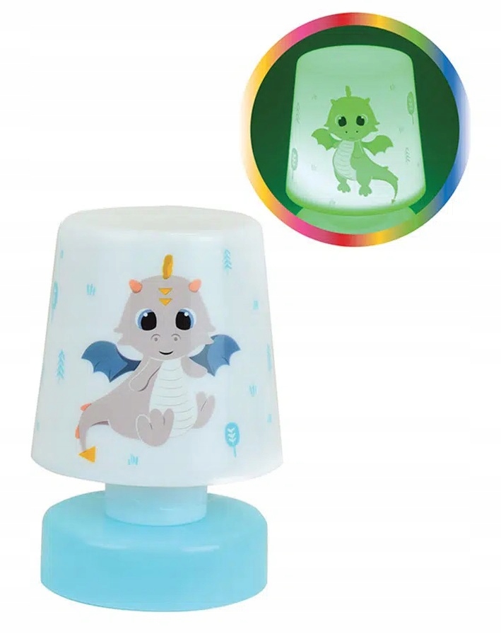 

Smok Dinozaur Lampka Nocna Świeci W 7 Kolorach