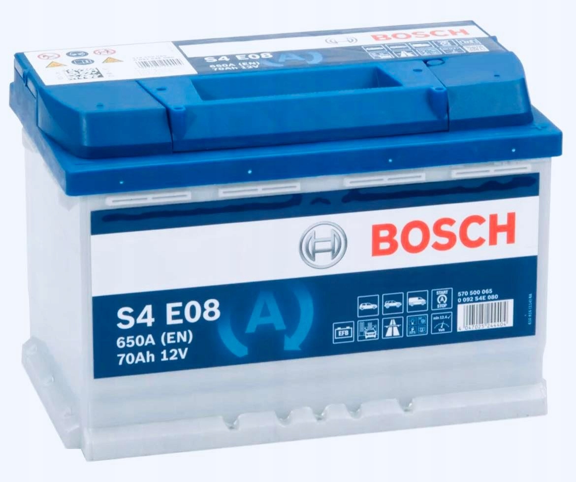 AKUMULATOR BOSCH S4 EFB 70AH 650A S4E08 START STOP