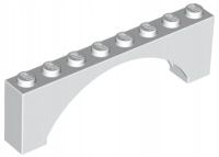 

Lego 16577 40296 Łuk 1x8x2 biały Nowy (4g)