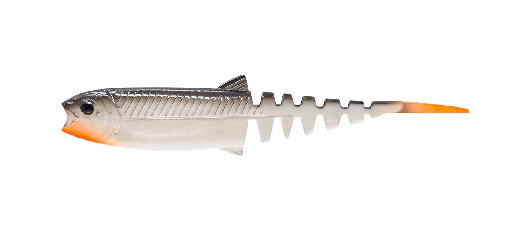 Guma Wędkarska Jaskółka Cannibal Minnow Czarno na Białym 10cm Savage gear