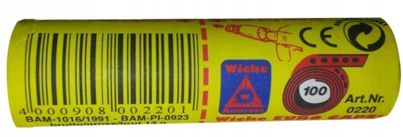 KAPISZONY TAŚMA SPŁONKI 14400 strzałów 12 ROLEK Kod producenta SW0220M913-12