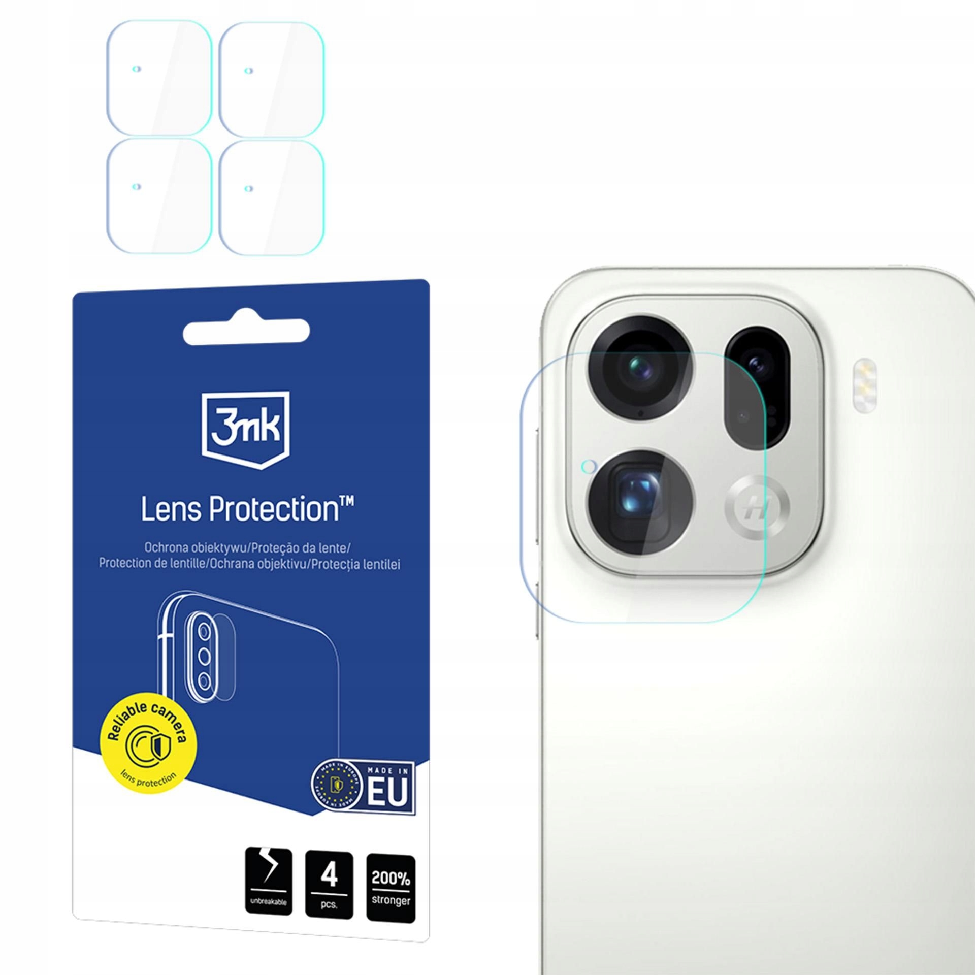 4x Szkło na obiektyw aparatu do Oppo Find X9 Pro 3mk Lens Protection