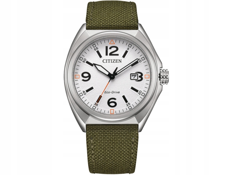Zegarek Citizen Eco-Drive Military AW1571-09A Stalowo-zielony