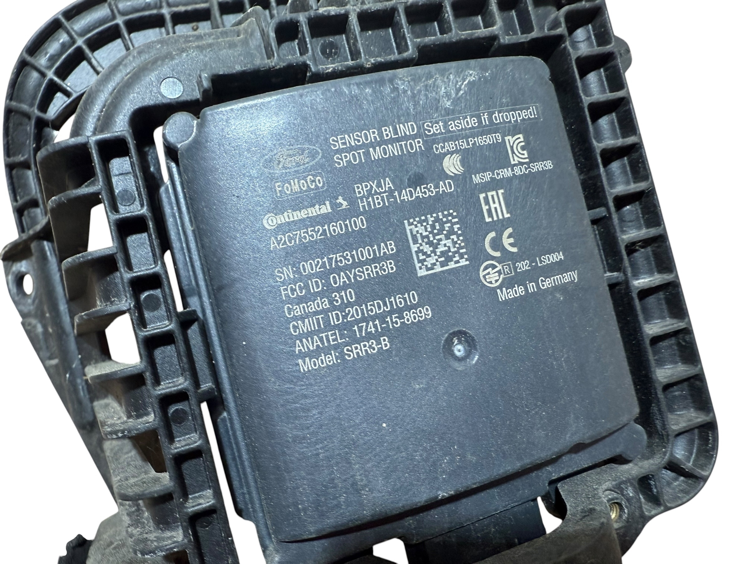 RADAR Module Droite Arrière MARTWE POLE BLIS Support plaque FORD FIESTA MK8