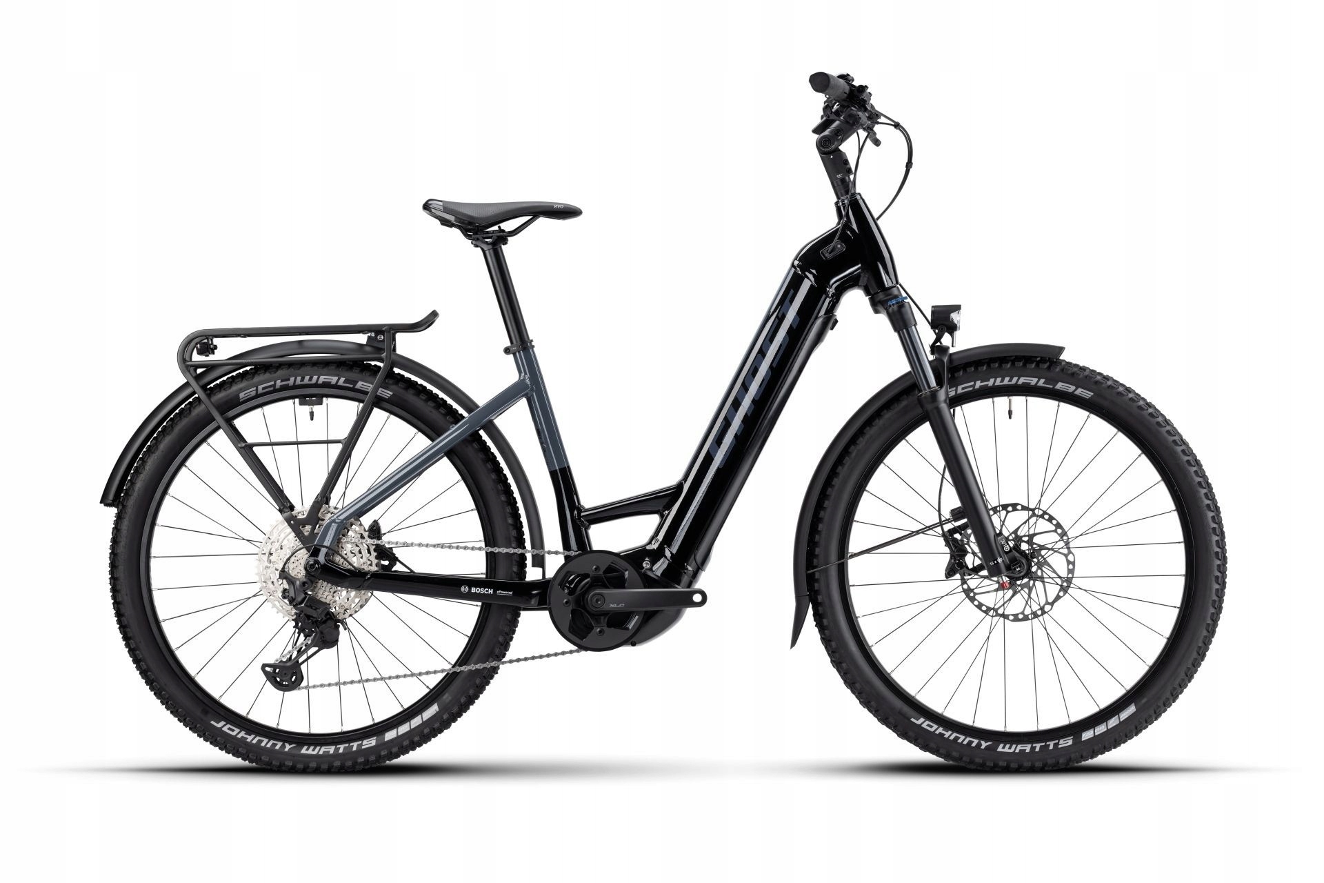 Rower Ghost E-Teru Advanced Eq Low Czarno Szary S