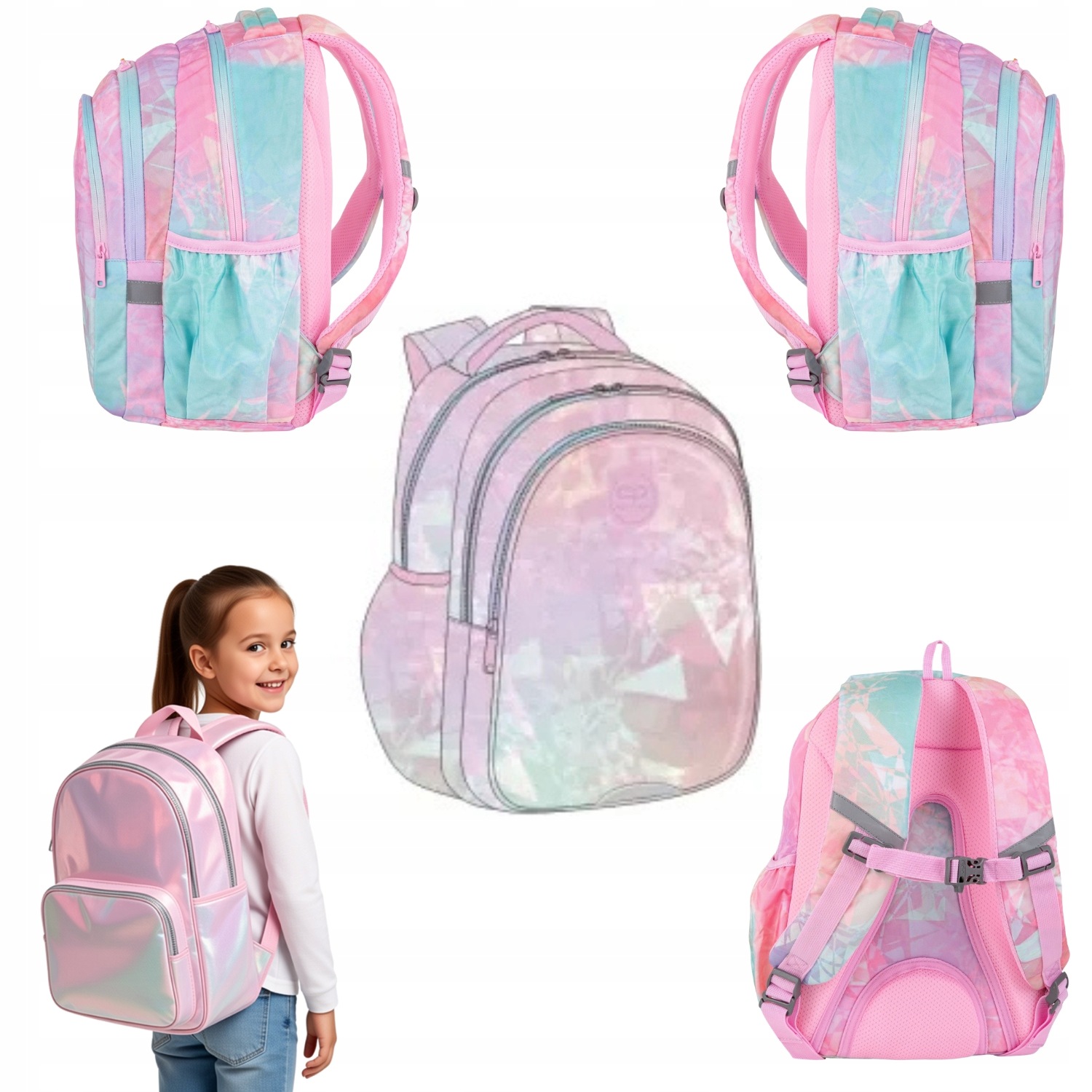 Coolpack Plecak Szkolny dla Klas 1-3 Jerry Tie Dye F029912