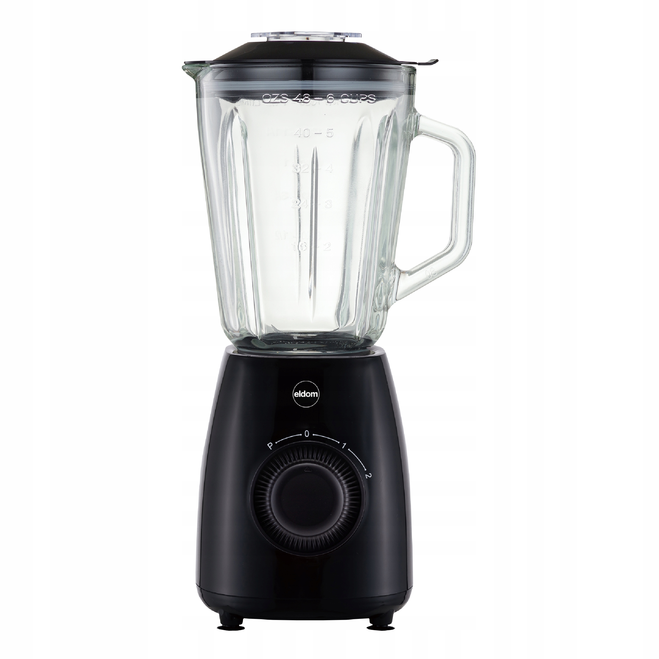 Blender Kielichowy BK6 Eldom 1000W Czarny Tryp Pulse 1,8l Szklany Dzban