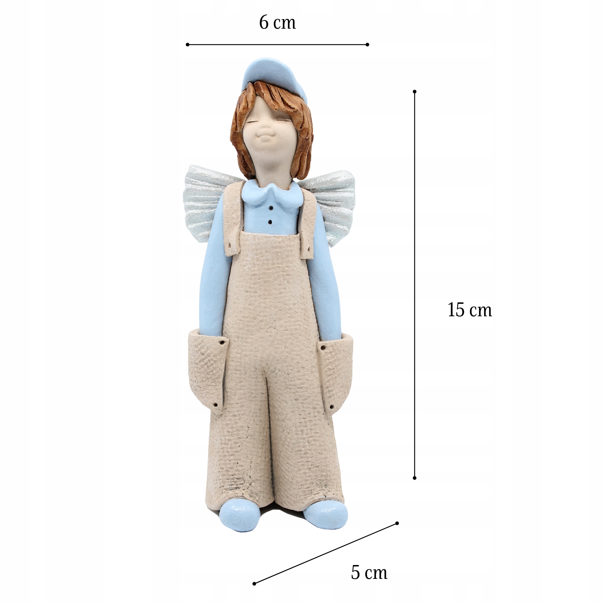 Anioł Stróż Figurka Ceramiczna Prezent Urodziny Materiał wykonania ceramika