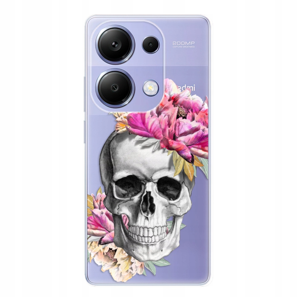 Silikonowe etui iSaprio Pretty Skull do Xiaomi Redmi Note 13 Pro