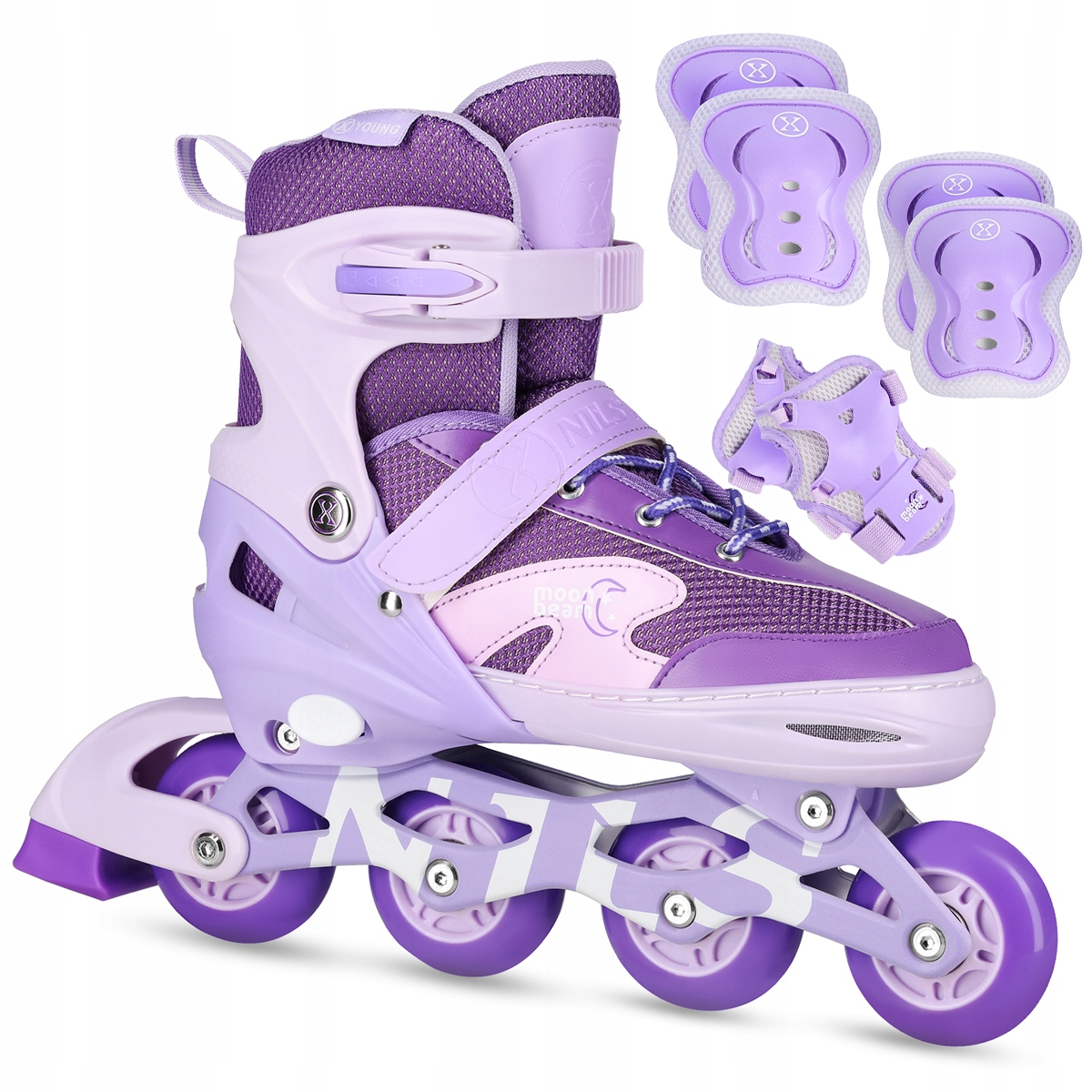 Kolečkové Brusle Pro Děti Kaučukové Nastavitelné Kolečkové Brusle Led Chrániče