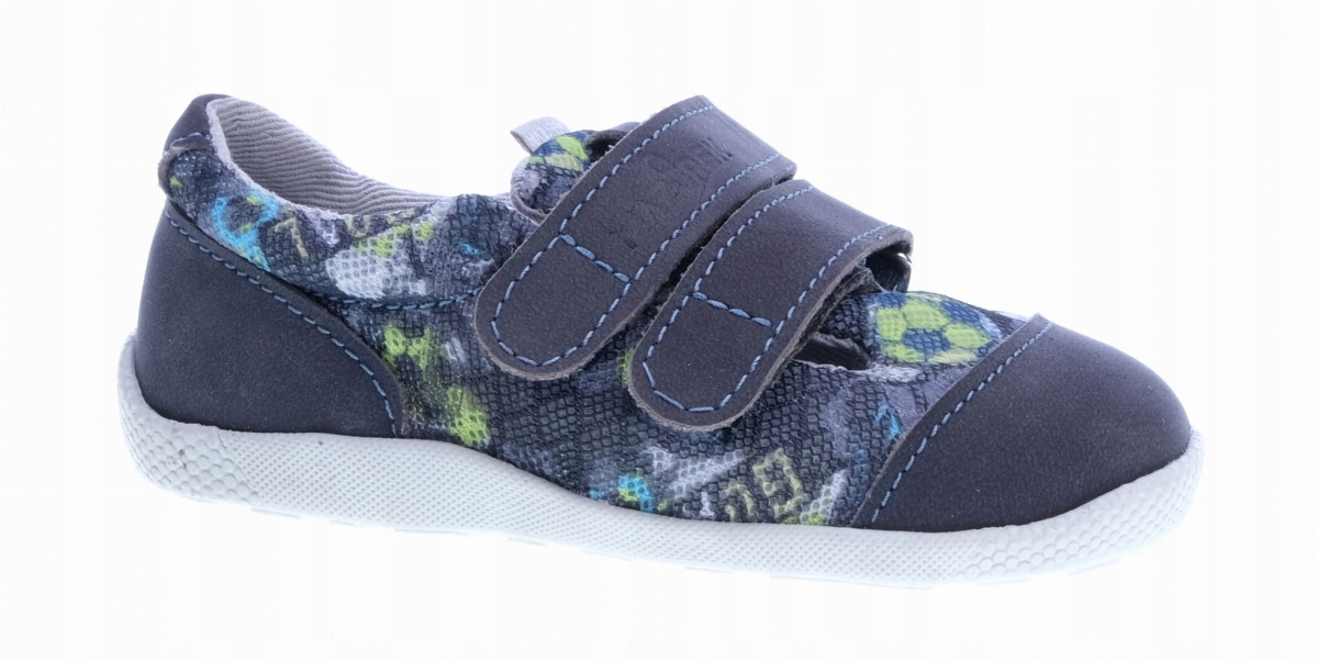 Mazurek Slipper Football Gray kapcie na rzepy roz.18