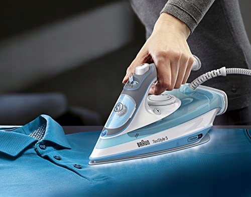 BRAUN TexStyle 5 Żelazko Parowe 2600W Freeglide 3D Niebieskie — miniatura 6
