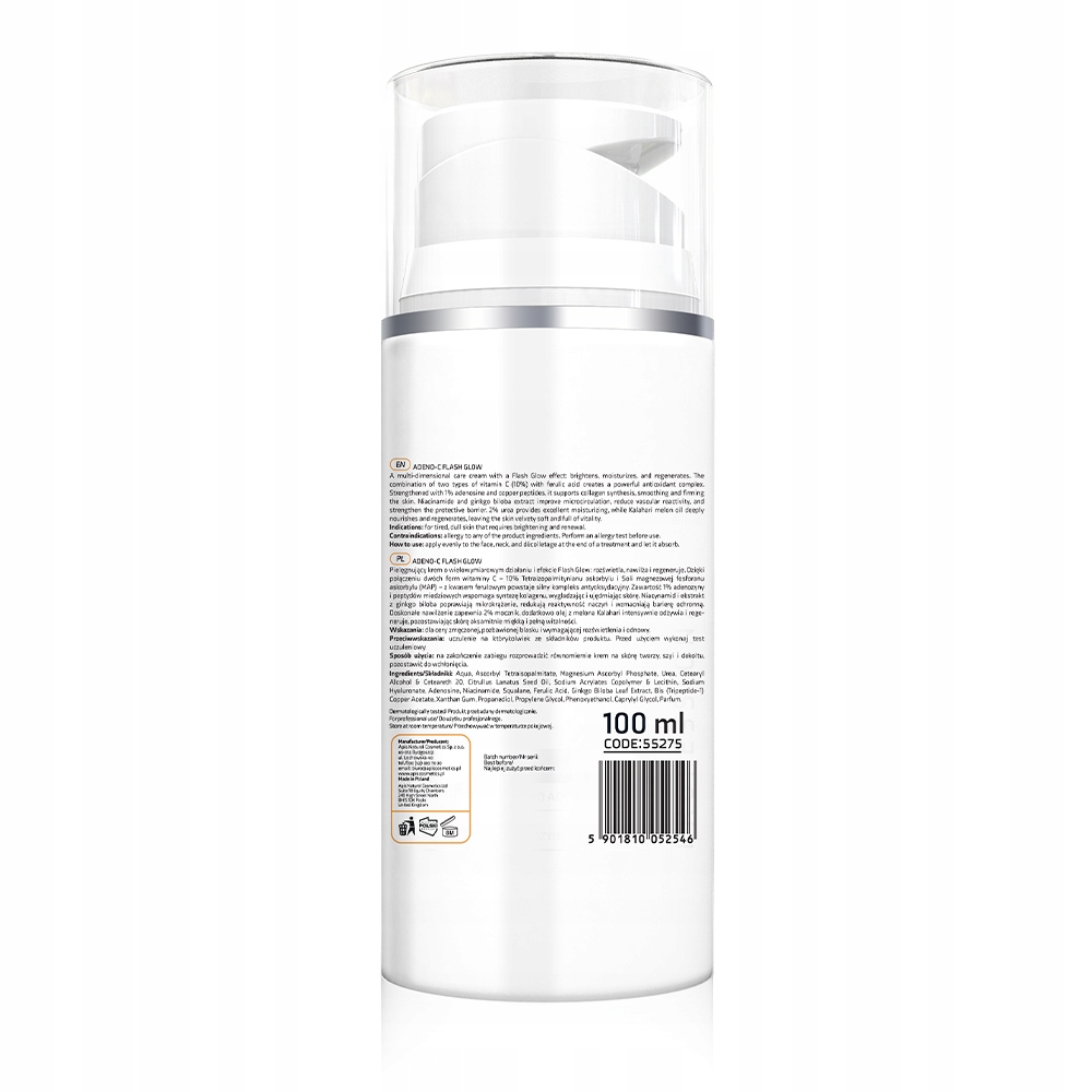 Apis Adeno-c Flash Glow Energizující pleťový krém s vitamínem C a adenózou