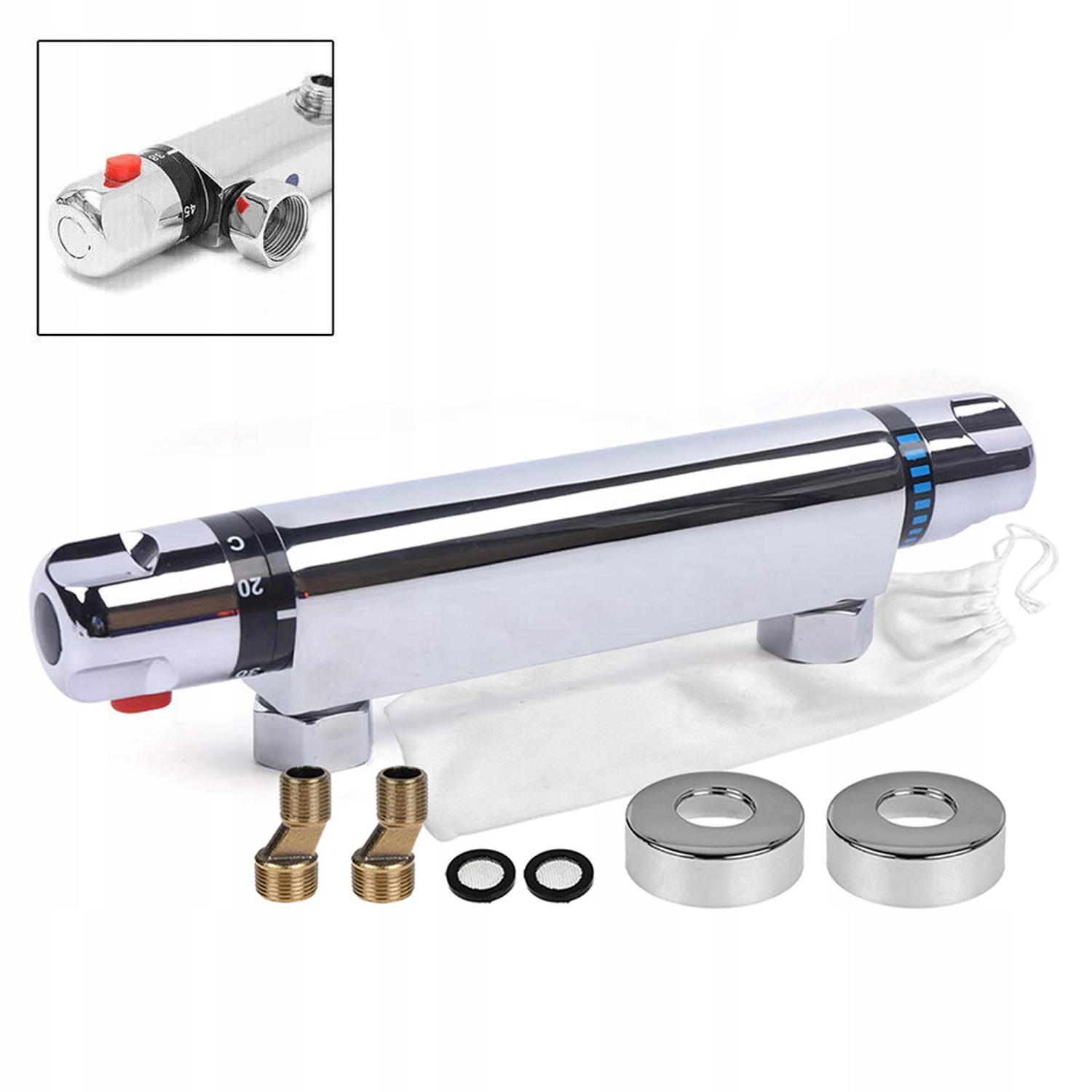 Sprchová Baterie S Termostatem Sprchová Termostatická Sprcha Chrom