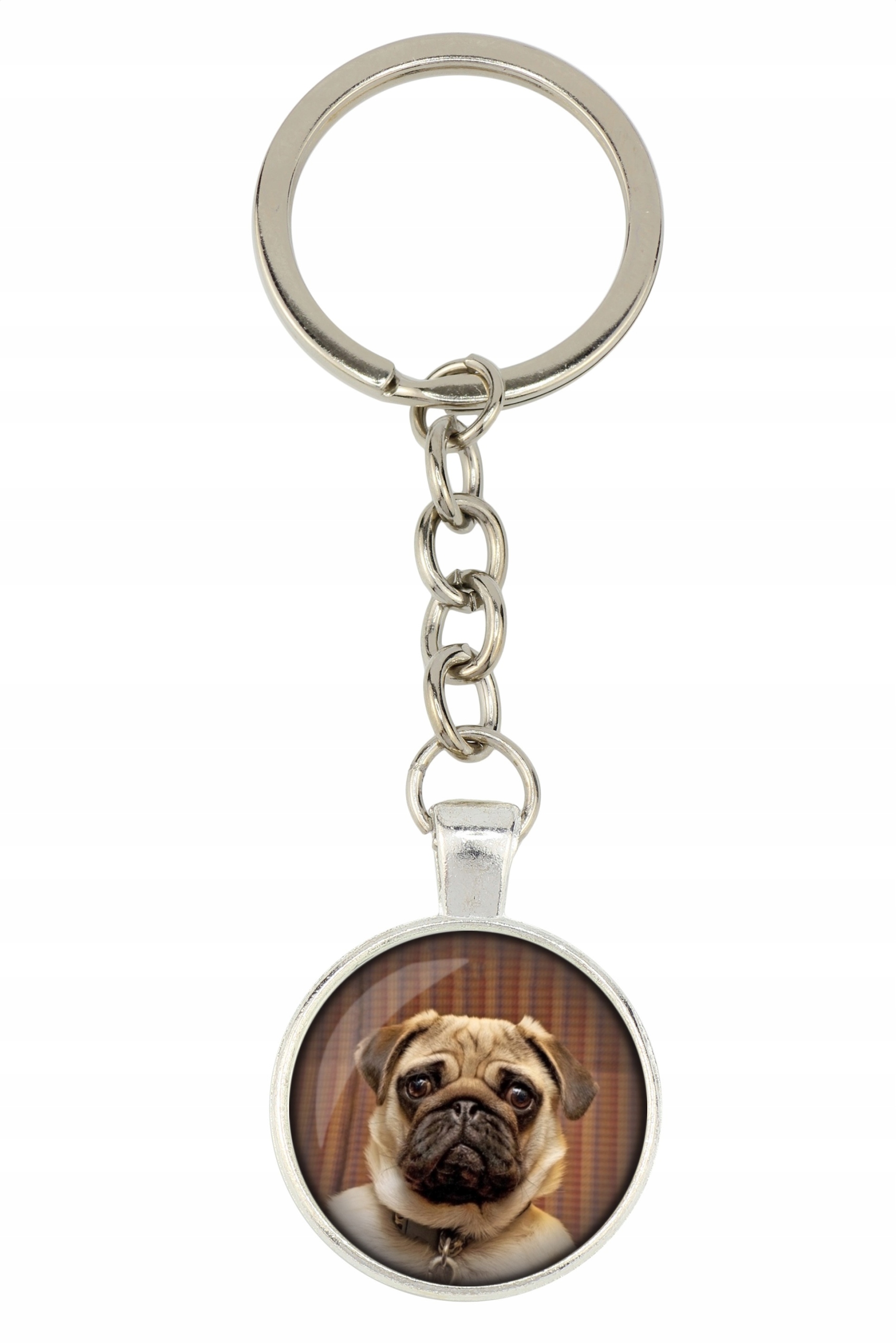 

Mops Pug Brelok Twoje zdjęcie foto Handmade