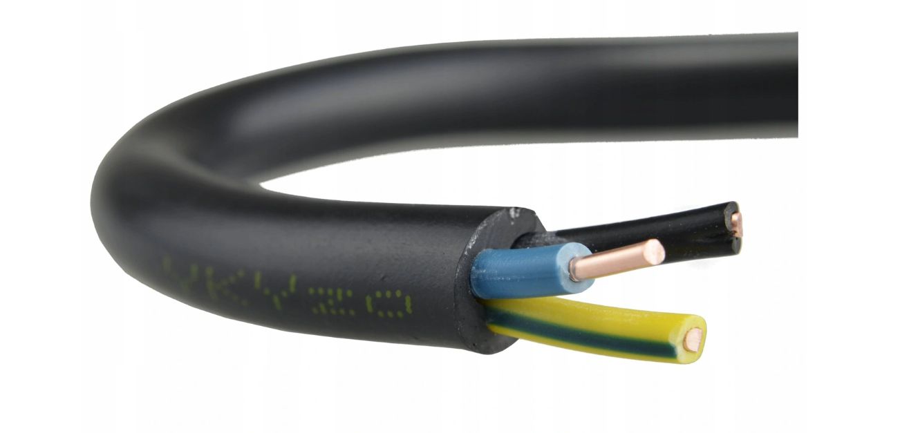 Elektrický kulatý kabel Elektrokabel 3 x 1,5 mm za 22 Kč - Allegro