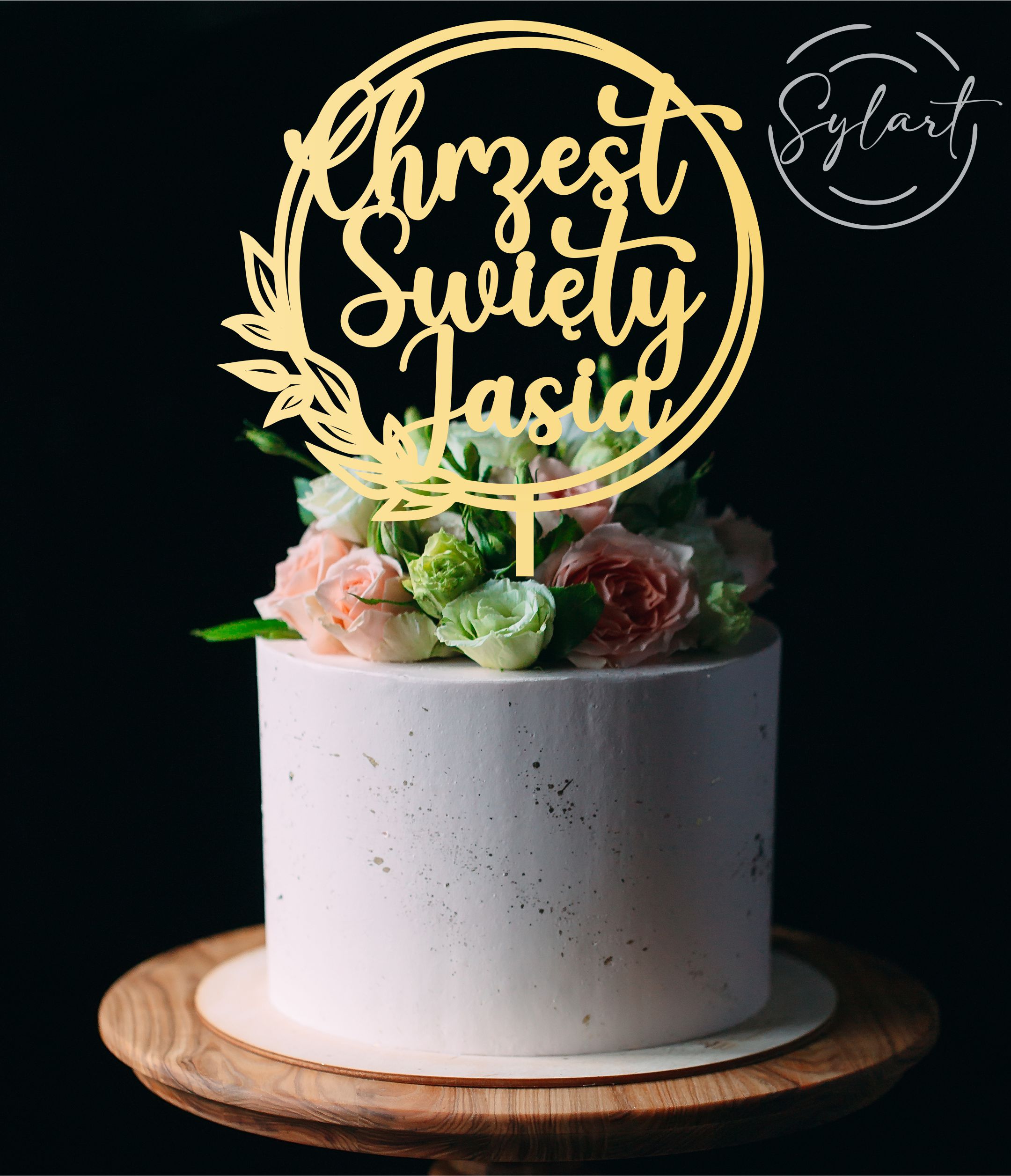 

Topper Na Tort Chrzest Święty Z Imieniem Lustro