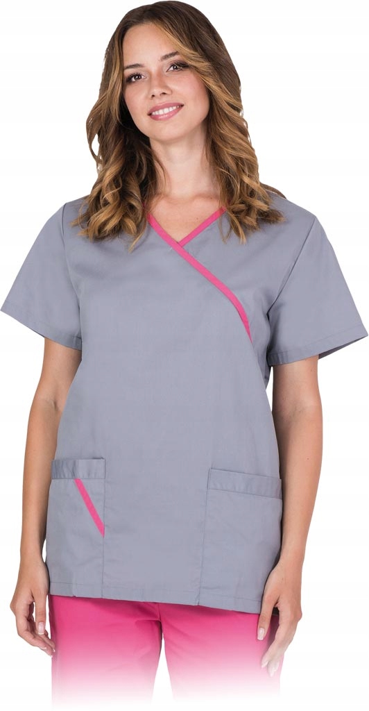 

Bluza kosmetyczna medyczna Aria-j szaro-różowy L