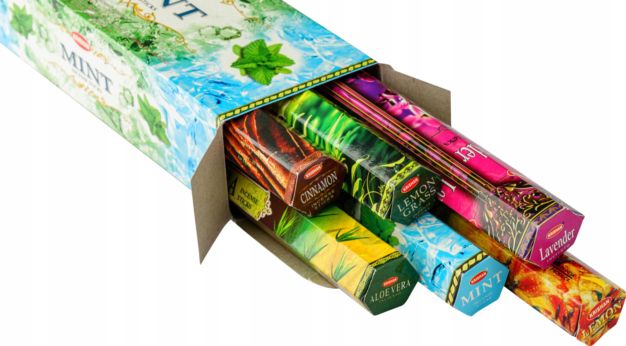 KADZIDEŁKA MIX 120 szt ZESTAW ODSTRASZAJĄCY KOMARY MESZKI, 90 godz. PALENIA