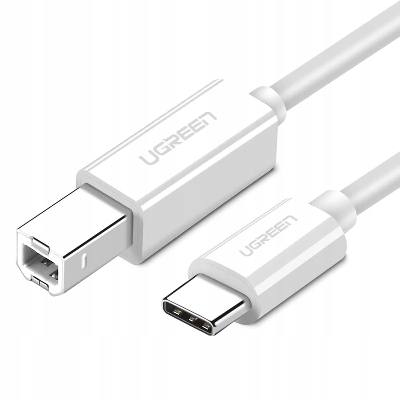 Kabel USB Ugreen USB-B - USB-C 1.5 m biały (UGR1145WHT)