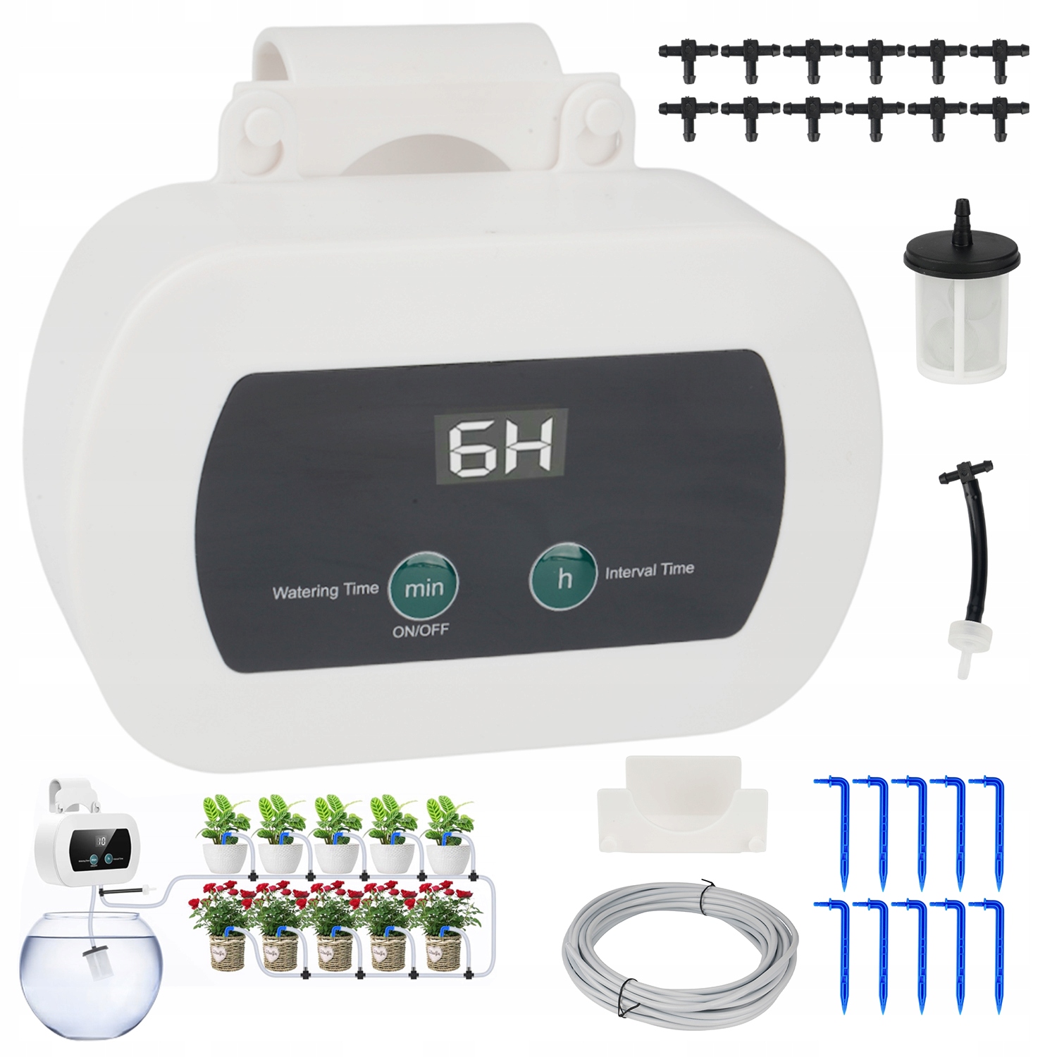 Systém Zavlažování Auto-lcd A Anti-sifon Pro Zahradu Skleníku Balkonu