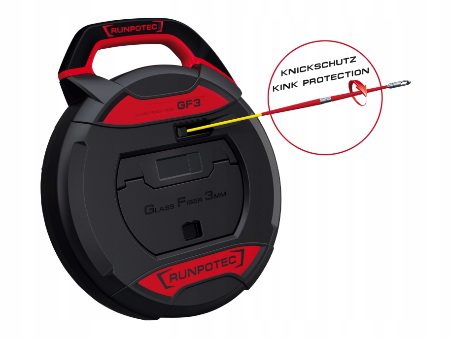 WŁÓKNO SZKLANE KASETA PILOT DO PRZECIĄGANIA KABLI STALKA RUNPOTEC 50m EAN (GTIN) 9120045477160