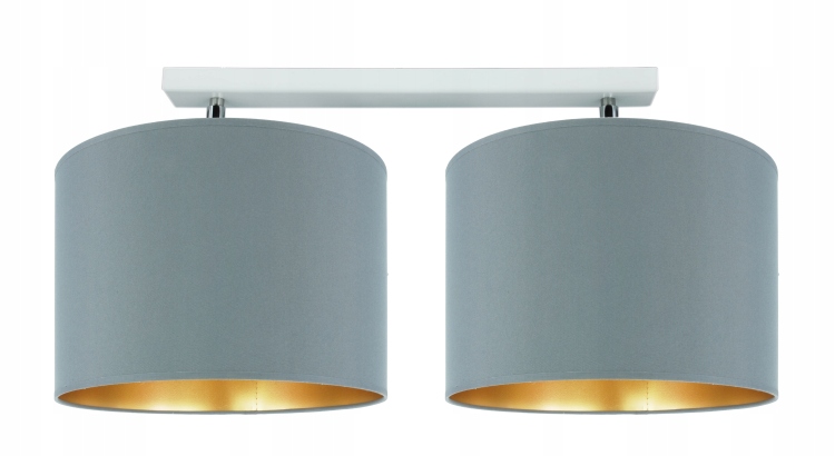 Moderní závěsná stropní lampa šedé stínidlo 20 cm, obývací pokoj, Led Novinka