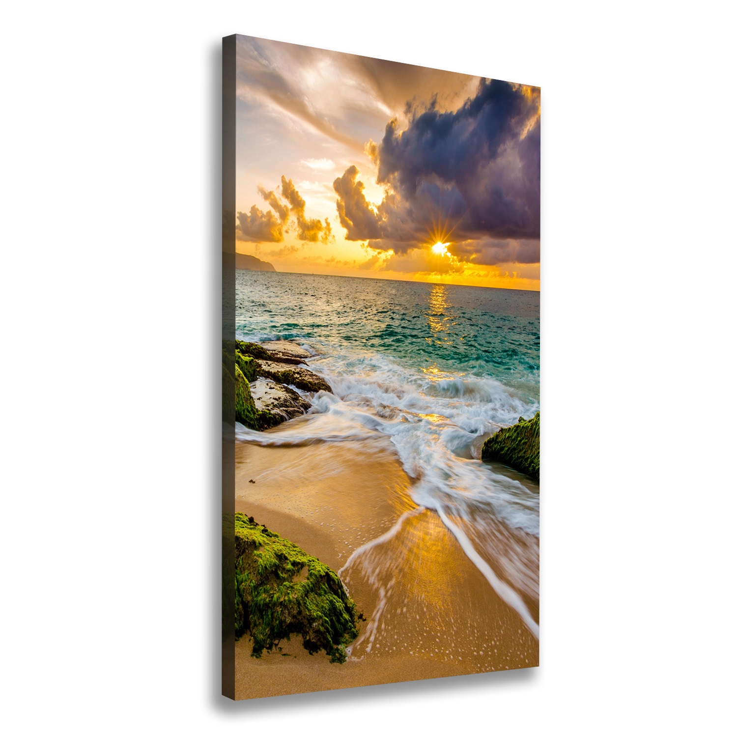 

Foto obraz na płótnie Zachód słońca morze 50x100cm