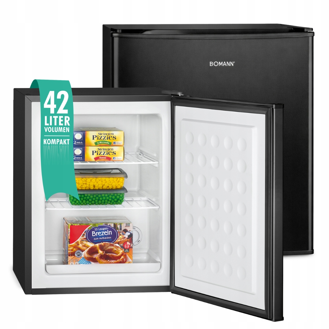 Zamrażarka podblatowa Bomann Gb 7236 czarna 42 l 4-gwiazdkowa