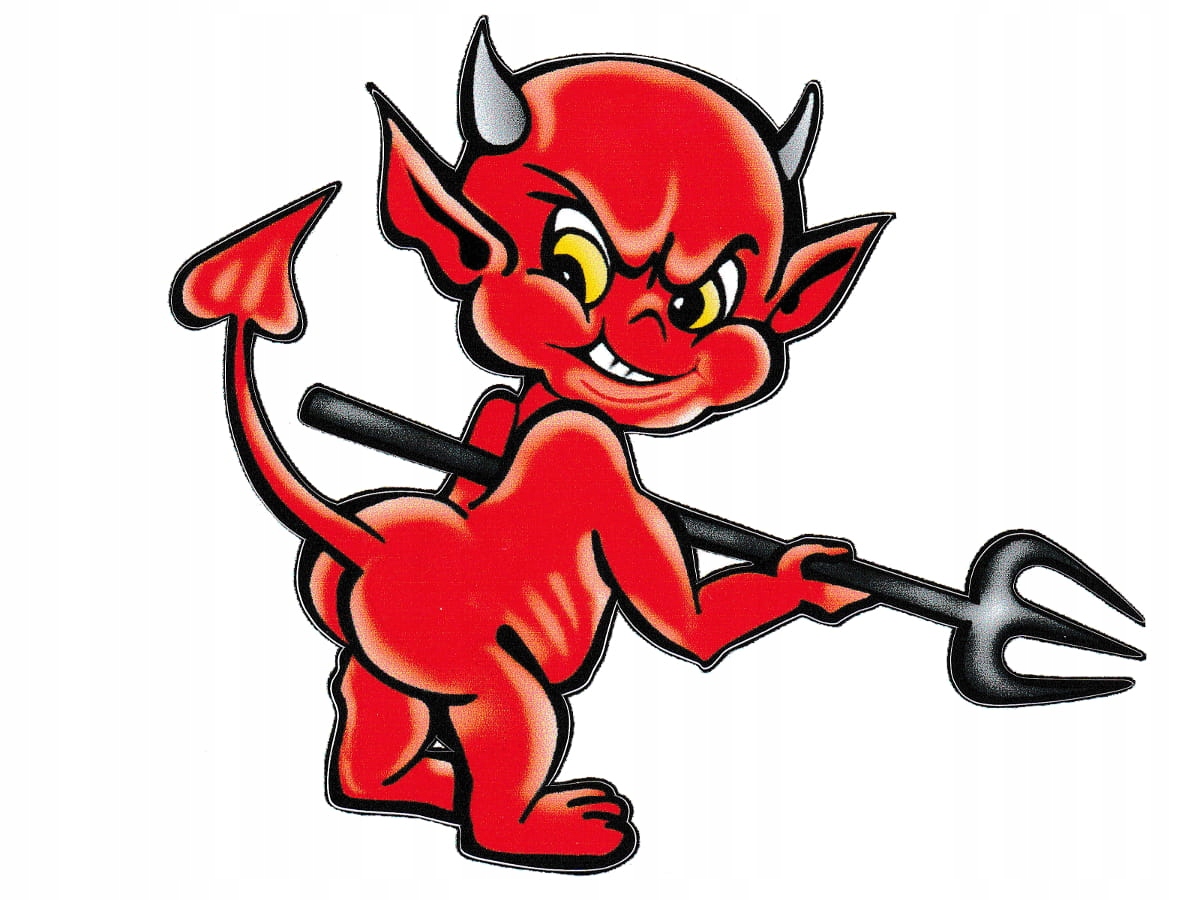 

Naklejka na samochód Diabełek z Avisa