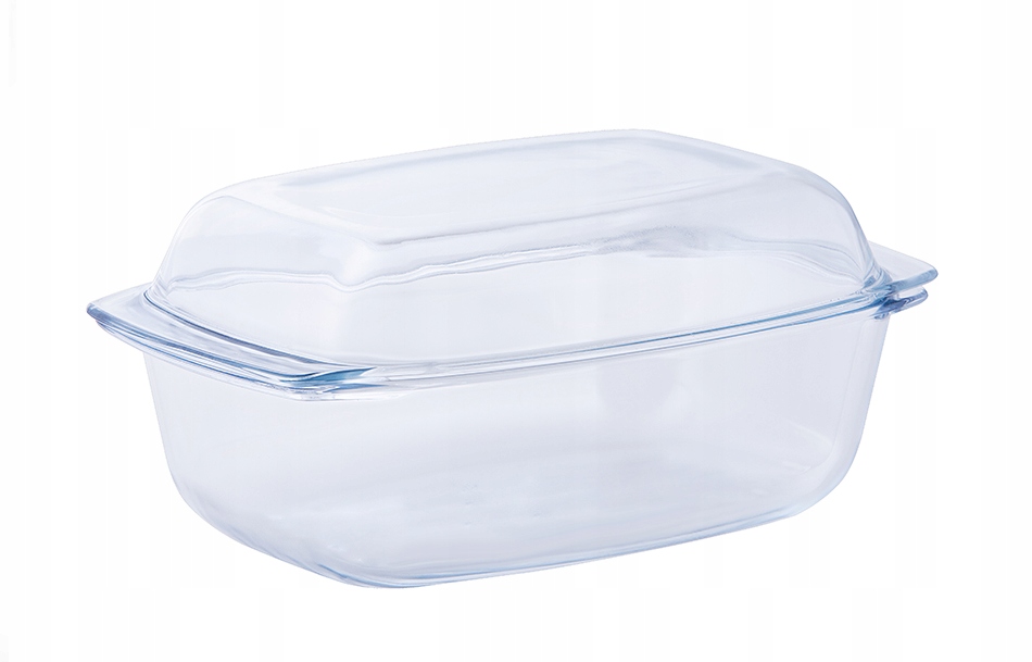 

Naczynie szklane prostokątne żaroodporne pokrywa5l