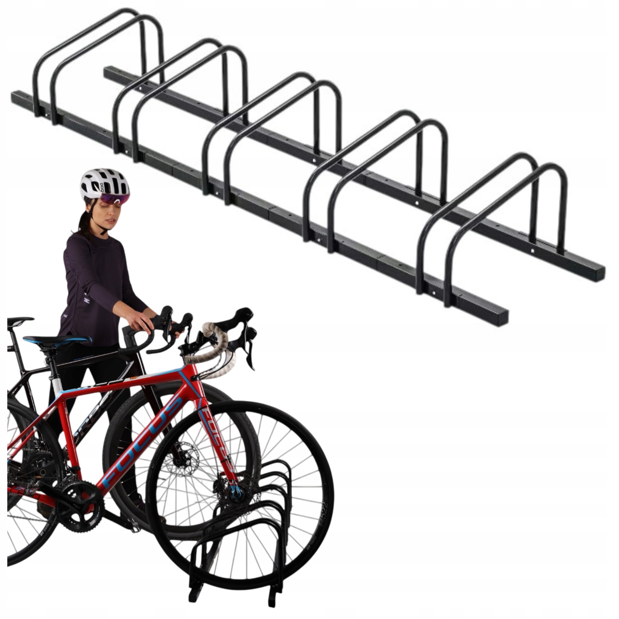 Stojan Na 5 Jízdních Kol, Ocelový, Oboustranný, Pevný A Stabilní