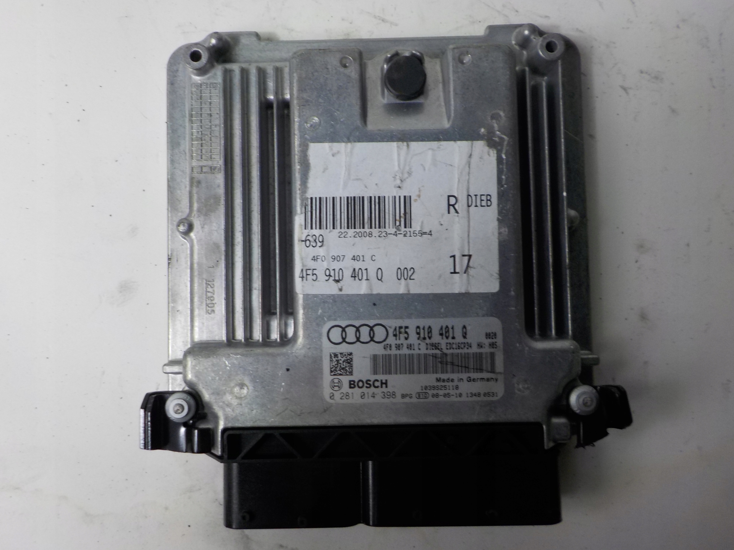 AUDI A6 C6 computer control unit 4F5910401Q 0281014398