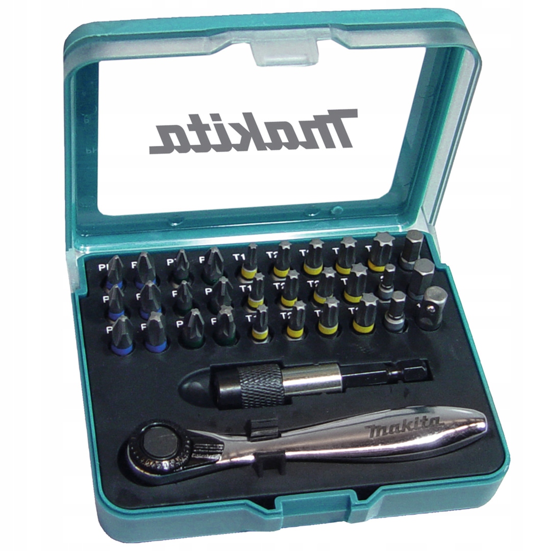 Sada 29 bitů Ph Pz Sl Torx držák ráčna adaptér Makita P-79790