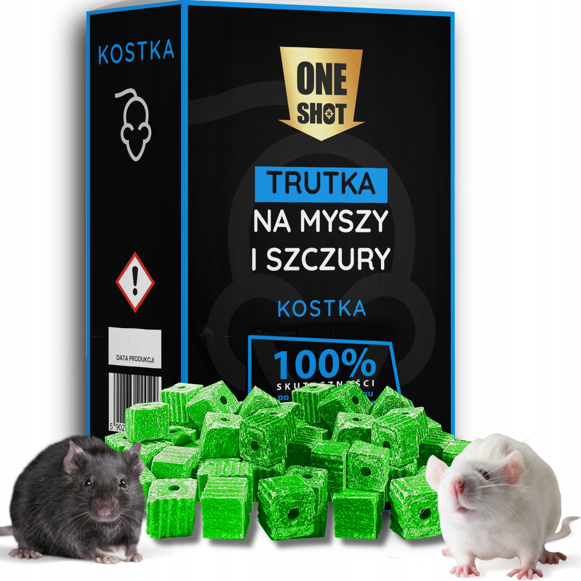 

Trutka na myszy i szczury kostka 1kg wysuszająca