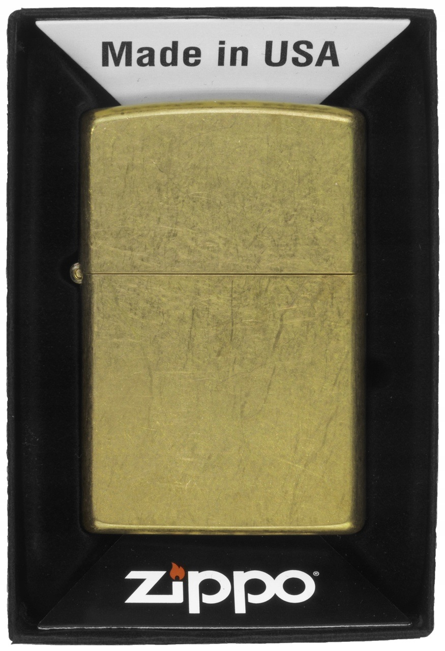 Zapalovač Zippo Regular Tumblet Brass 60005764 Větruodolný benzínový