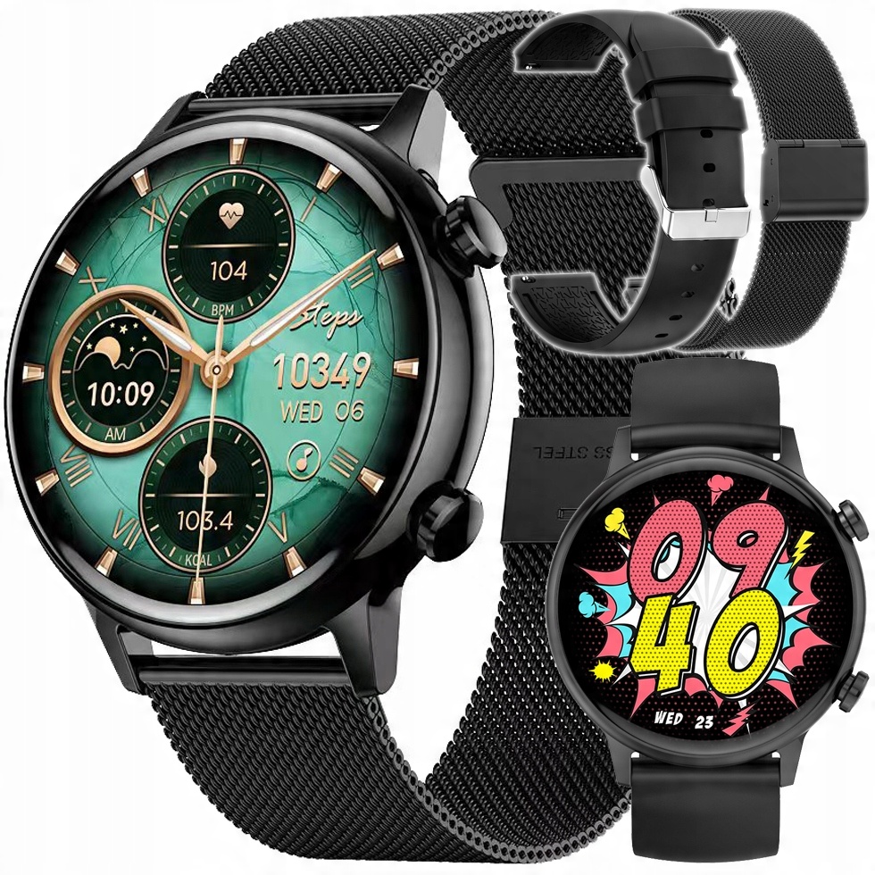 

Smartwatch Damski Rozmowy Ciśnienie Polskie Menu