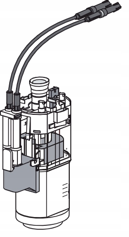 Zawór spustowy spłuczki SANIT INEO na dwie linki Średnica przyłącza 3/8''