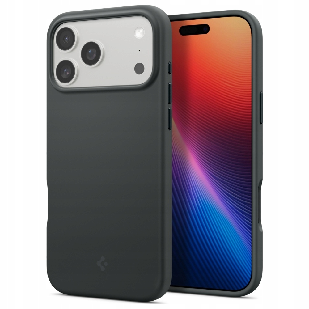 Pouzdro Spigen Silicone Fit Mag MagSafe pro iPhone 17 Pro, zelené
